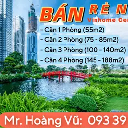 Bán căn hộ Vinhomes Central Park: 1PN=5tỷ2, 2PN=6tỷ7, 3PN=10tỷ 4PN=18tỷ. Hàng thật giá thật.LH: