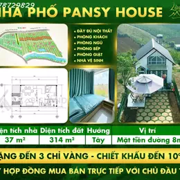 Bán nhà phố Pansy House Đầy Đủ Nội Thất, Cảnh Quan Sẵn - Giá 2 tỷ - 314m2