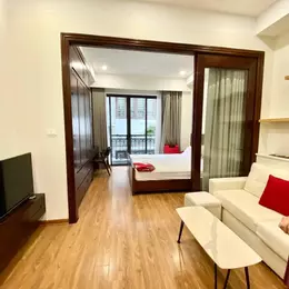 Căn hộ 1N1K ngõ 19 Liễu giai-Tây Hồ, 45m có ban công, ngõ ô tô