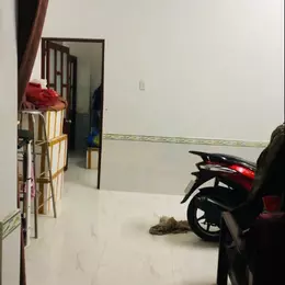 Nhà ngang khủng 8.7m, cách 1 căn ra mặt tiền đường Huỳnh Tấn Phát, Nhà Bè, 76m2, 2 tầng, sổ riêng,
