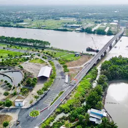 Đất nền ven sông thoáng mát Quốc Lộ 50 Hai Thành Sổ đỏ riêng từng nền chỉ 2,1 tỷ / nền