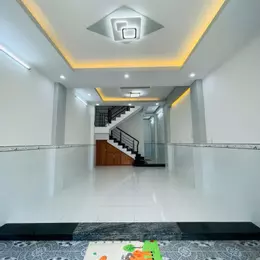 MẶT TIỀN KINH DOANH - NGAY GÒ XOÀI - LÔ TƯ - GIÁP TÂN PHÚ - 3 TẦNG MỚI ĐẸP - 52M2 (4x13M) -  GIÁ