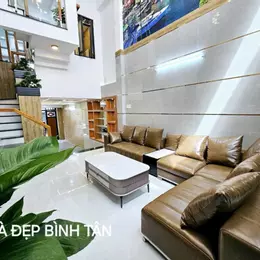 Mã Lò, 5 tầng đẹp lung lin, đường 6m thông thoáng,tặng Full nội thất, hơn 7T