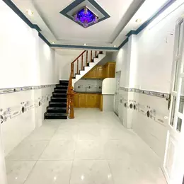 HƠN 2 TỶ SỞ HỮU NHÀ 2 TẦNG HẼM XE HƠI 5 M NGAY BẾN XE BUS HIỆP THÀNH Q12
