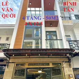 NHÀ SIÊU ĐẸP - 4 TẦNG - HẺM 7M - LÊ VĂN QUỚI - BÌNH TÂN - NHỈNH 6 TỶ XÍU