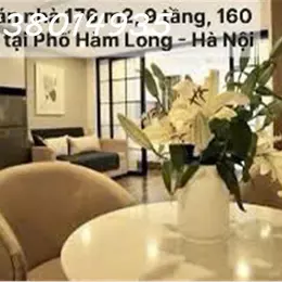 Bán nhà mặt phố Hàm Long, Quận Hoàn Kiếm, Hà Nội, Diện tích 176 m2, xây  9 tầng, sổ đỏ chính chủ.