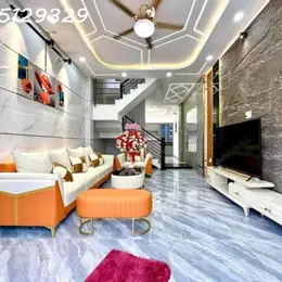 Lê Văn Quới, 4 tầng mới đẹp, tặng full nội thất, hẻm 7m oto đến nhà