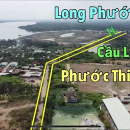 Lô đất mặt tiền đường phước thiện DT 52m đối diện vinhome
