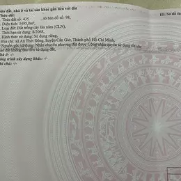 Chính Chủ Cần Bán 2 Thửa Đất Liền Nhau - Đất Vuông Đẹp - Sổ Hồng Chính Chủ  - An Thới Đông, Cần
