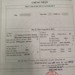 Bán gấp mặt tiền đường số 10 - Hiệp Bình Chánh. nhà cấp 4 - 2PN 1WC đang cho thuê 8 triệu/tháng