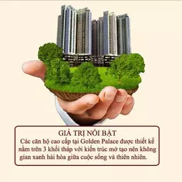 CHUNG CƯ GOLDEN PALACE MỄ TRÌ 128M – 3 PHÒNG NGỦ  – 2 NHÀ VỆ SINH – CĂN GÓC – BAN CÔNG ĐÔNG NAM –