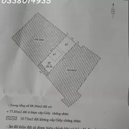 Bán nhà cấp 4 ven Hồ Tây, Quận Tây Hồ, Hà Nội, diện tích 88 m2, sổ đỏ chính chủ. Giá: 38 tỷ. Liên