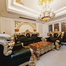 BAN BIỆT PHỦ DÁT VÀNG -NỘI THẤT XỊN 70M 6 TẦNG THANG MÁY THIẾT KẾ  HOÀNG GIA