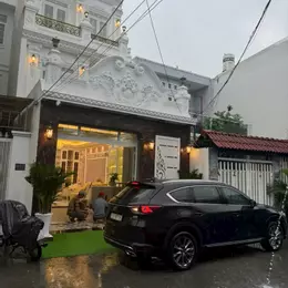 95m2 nhà 3 tầng mới tinh 5x19m mặt tiền hẻm nhựa 6m thẳng 1 trục 50m ra Đào Tông Nguyên Thị Trấn