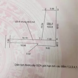 Bán đất tổ 7, TT Quang Minh, Mê Linh, HN. Gần KCN Quang Minh. DT 104m, giá 2,55 tỷ.