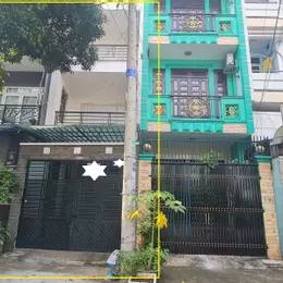 Cho thuê nhà Mặt Tiền Hoa Bằng 100m2, 2 Lầu + ST - GẦN TRƯỜNG CĐ