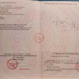 Cần Bán đất Phú Chánh Tân Uyên Đảm bảo không có vướng mắc pháp lý.