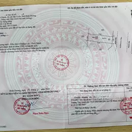 Đất Phú Chánh Thành Phố TÂN UYÊN Kẹt tiền bán đất trả nợ, Cách đường Huỳnh Văn Lũy khoảng 30m thôi