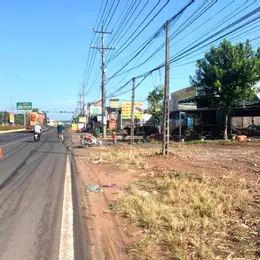 BÁN LÔ ĐẤT MẶT TIỀN NGAY NÚT GIAO CAO TỐC CHƠN THÀNH BÌNH PHƯỚC ĐỐI DIỆN CÔNG NGHIỆP 630HA 480TR/SỔ