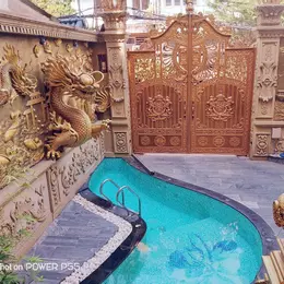 Biệt Thự Đẳng Cấp Gỗ Gõ Đỏ Nguyên Khối Dát Vàng 24K – 5 Phút Ra Sân Bay, Trung Tâm Gò Vấp, 600m2,