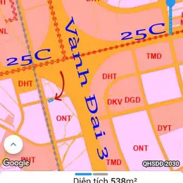 Bán đất Phú Thạnh, 538m², đường ô tô né nhau, gần vị trí nút giao vành đai 3 và 25C – Giá 2 tỷ