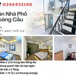Bán nhà Phố Hoàng Cầu_Dân Xây Ở_ Gần Hồ Sinh Thái_30mx5T_ Giá: 7.15 tỷ_Lh: 0396935190.
