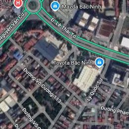 Làn 2 lê thái tổ - sau toyota - võ cường, thành phố bắc ninh