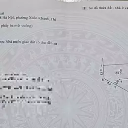 Bán đất tại đường 87, Xuân Khanh, Sơn Tây, Hà Nội, giá siêu hời 1,2 tỷ, 83,3m2