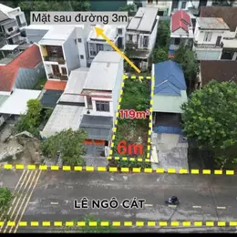 📌 Đất Mặt Tiền Đường Lê Ngô Cát - P. Thủy Xuân - TP Huế - 119m2  (ngang 6)