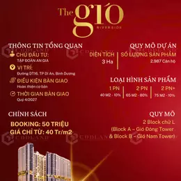 Nhận booking The Gió Riverside của An Gia chỉ 50 triệu/suất canh Metro Suối Tiên chỉ 40tr/m2