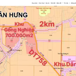 Chính Chủ Bán 1,200m2 Đất Đường Xe Tải Thông Thẳng Khu Công Nghiệp 70ha 186tr