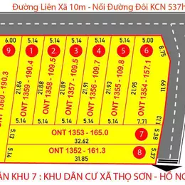 Bán 2 lô tại xã Thọ Sơn - Hồ Ngô Công - 160m2 - 5xx