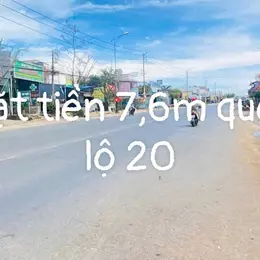 GIÁ NGỘP BÁN 165,7 M2 ĐẤT MẶT TIỀN QUỐC LỘ 20 GẦN SÂN BAY LIÊN KHƯƠNG THỊ TRẤN LIÊN NGHĨA ĐỨC