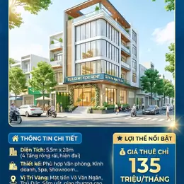 CHO THUÊ TOÀ NHÀ MẶT TIỀN ĐƯỜNG VÕ VĂN NGÂN, THỦ ĐỨC - VỊ TRÍ ĐẮC ĐỊA, GIÁ CHỈ 135 TRIỆU/THÁNG!