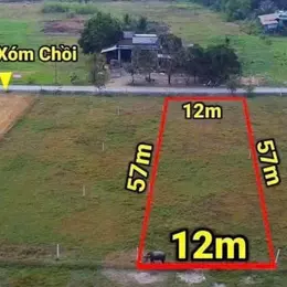 Bán đất thổ cư mặt tiền đường Xóm Chồi , xã Hậu Nghĩa dt 688m2 giá 3,65 tỷ