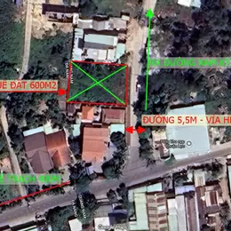 Cho thuê đất 600m2 gần chợ Lệ Trạch