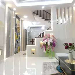 NHÀ MỚI 4 TẦNG QUẬN 12 – FULL NỘI THẤT - XE TẢI ĐẬU CỬA – ĐƯỜNG 10M THÔNG THOÁNG -NGANG 5M- 55M2-