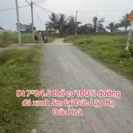 Bán đất thổ cư , đường đá xanh 5m xã Đức Lập Hạ dt 241m2 giá 1,4 tỷ