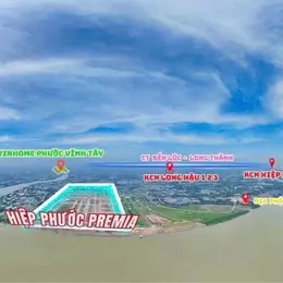 Đất nền Hiệp Phước Premia, Nhà Bè: 80m2, sổ hồng, 1.7 tỷ GPXD 5PN, 3 tầng, hướng đông bắc, gần