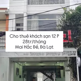Cho thuê khách sạn 12 phòng 28 triệu/tháng phường 6 Đà Lạt