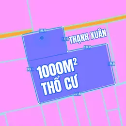 SIÊU PHẨM 1000M² FULL THỔ CƯ – THẠNH XUÂN Q12 – CHỈ 22.5 TỶ