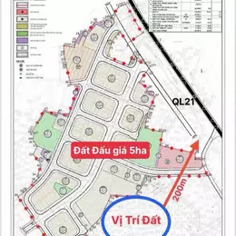 Nhanh chóng lô đất 100m2 gần Quốc Lộ 21, khu vực trung tâm Hòa Lạc. Phù hợp xây trọ, đầu tư sinh
