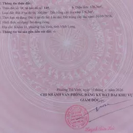 bán đất đường Đồng Khởi trung tâm Tp.Trà Vinh