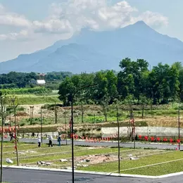 Đất ba vì 110m2 mặt tiền 7m view núi tản và sát suối hai chỉ hơn 1 tỷ