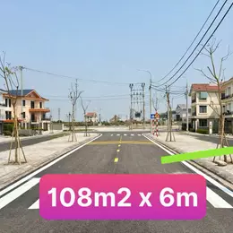 Chỉ 1.x tỷ đất quất lâm 108m2 mặt tiền 6m sát khu công nghiệp 400ha và quảng trường biển