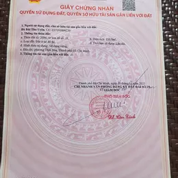 CHÍNH CHỦ CẦN BÁN ĐẤT THỔ CƯ - PHƯỜNG THỚI HÒA, TP. HỒ CHÍ MINH