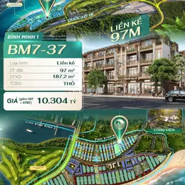 Biệt thự liền kề 4 tầng, 9PN, 97m2, QL18 Hạ Long - Sổ Đỏ, 10.3 tỷ