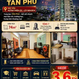 Mặt tiền Huỳnh Thiện Lộc – Lũy Bán Bích đắc địa, Căn hộ lầu 7 Chung Cư Khang Phú - Quận Tân Phú,