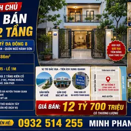Chính chủ bán nhà 2 tầng Mỹ Đa Đông 8 - Gần Biển - Mỹ An - Ngũ Hành Sơn - Giá  Rẻ.