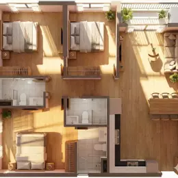 Bán căn hộ 3PN 3WC mặt tiền QL13 cách ga metro 2 100m